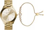 Michael Kors Women's Slim Runway Three-Hand Stainless Steel Quartz Watch